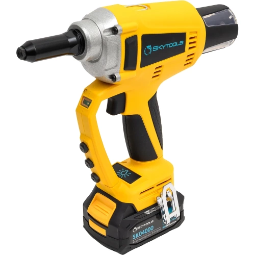 Аккумуляторный заклепочник для вытяжных заклепок Skytools 4.0 ач х 2 SK65 фото 5 Аккумуляторный заклепочник для вытяжных заклепок Skytools 4.0 ач х 2 SK65 фото 5