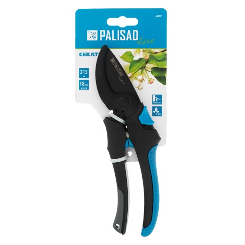 Секатор прямого реза, 215 мм, двухкомпонентные рукоятки, Luxe, Palisad фото 7