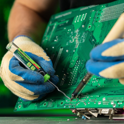 Припой с канифолью, D 2 мм, 15 г, POS61, в пластмассовой тубе Сибртех фото 7