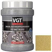 Эмаль антикоррозионная по металлу VGT ВД-АК-1179 Профи перламутровым пигментом латунь 0,23 кг
