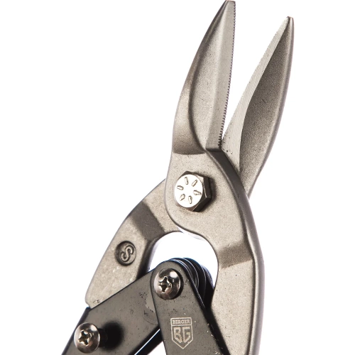 Усиленные ручные рычажные ножницы по металлу Berger BG прямой рез 250 мм BG1233 фото 3