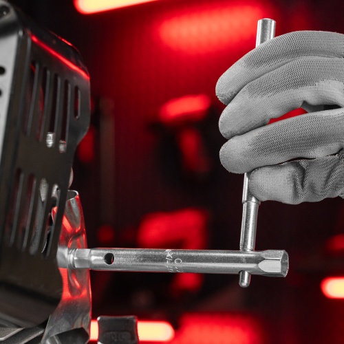 Ключ трубчатый торцевой 8 х 10 мм, оцинкованный Matrix фото 6