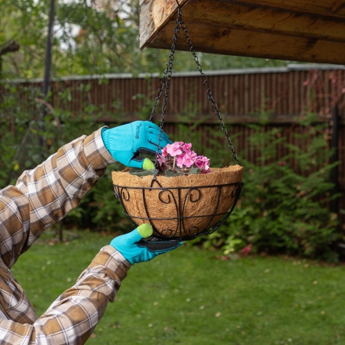 Кашпо подвесное с декором, с кокосовой корзиной, диаметр, 30 см Palisad фото 7