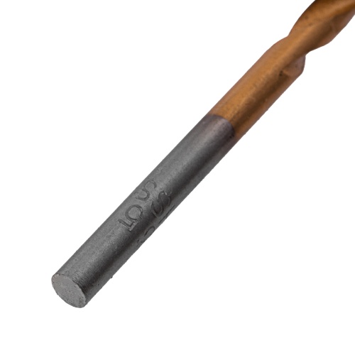 Сверло по металлу, 3.5 мм, HSS, нитридтитановое покрытие, цилиндрический хвостовик Matrix фото 4