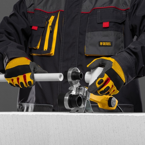 Аппарат для сварки пластиковых труб DWP-750, 750 Вт, 0-300 град, 4 насадки, 20-40 мм Denzel фото 14