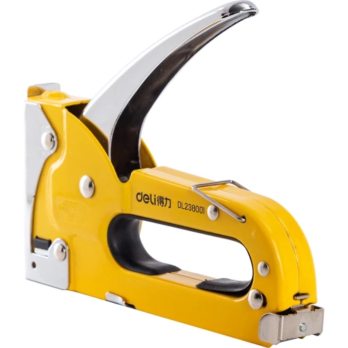 Cтроительный мебельный металлический степлер DELI DL238001 D-скобы, тип 53А, 4-8мм 98415 фото 11