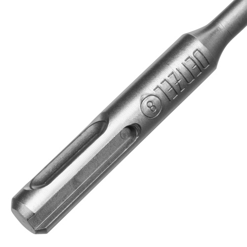 Бур по бетону, цельная крестовая пластина, 8x115 мм, SDS PLUS Denzel фото 4