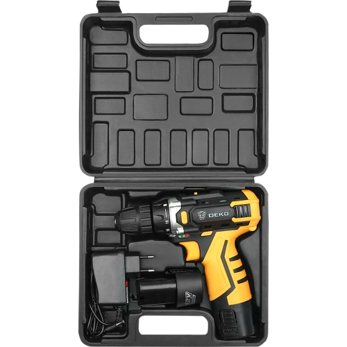 Аккумуляторная дрель-шуруповерт DEKO Banger SET 3, в кейсе, 2х1.5Ач, з/у 12V 063-4130 фото 5