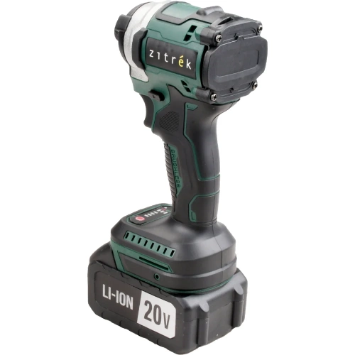 Винтоверт аккумуляторный ударный бесщеточный Zitrek DKIS20 PRO в кейсе, 20В, 200 Нм, 2x4.0Ач 085-1018 фото 5 Винтоверт аккумуляторный ударный бесщеточный Zitrek DKIS20 PRO в кейсе, 20В, 200 Нм, 2x4.0Ач 085-1018 фото 5