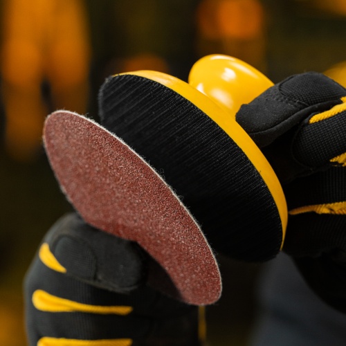 Брусок для шлифования, круглый, 125 мм, с "липучкой"// Denzel фото 8