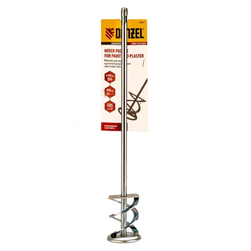 Миксер для красок и штукатурных смесей Denzel 848817 400х60 мм фото 5