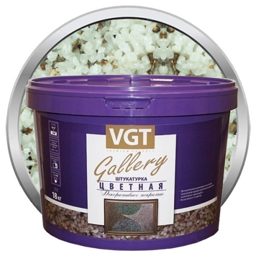 Штукатурка декоративная VGT Gallery №2 крупнозернистая 18 кг