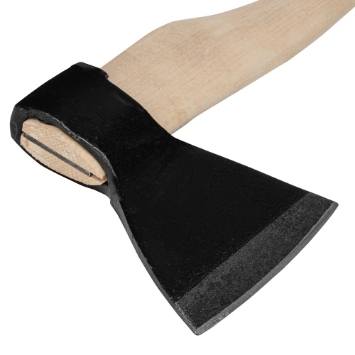 Топор кованный, в сборе, 1340/1700 г, деревянное топорище, 500 мм, А2 фото 4