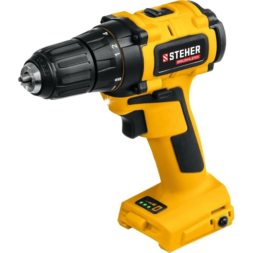Бесщеточная дрель-шуруповерт STEHER 20В, без АКБ CDB-200 Бесщеточная дрель-шуруповерт STEHER 20В, без АКБ CDB-200