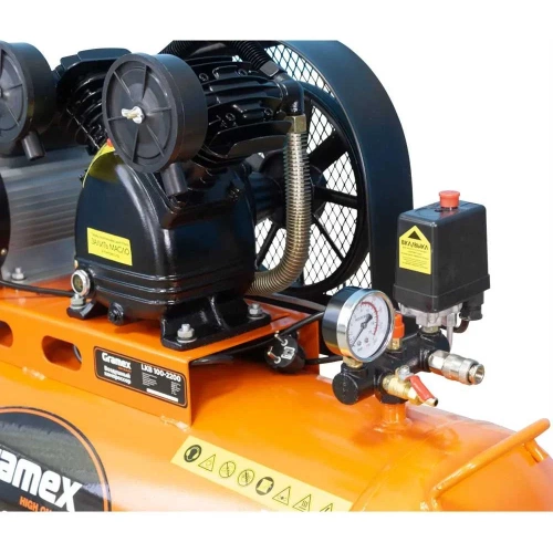 Воздушный компрессор GRAMEX LKB 100-2200 400л/мин, объем100л, 2.2кВт, 8бар, 2850об/мин 020079 фото 4 Воздушный компрессор GRAMEX LKB 100-2200 400л/мин, объем100л, 2.2кВт, 8бар, 2850об/мин 020079 фото 4