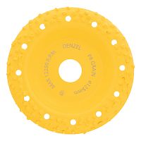 Чашка твёрдосплавная зачистная,125 мм, Наклонная, крупное зерно #8 Denzel