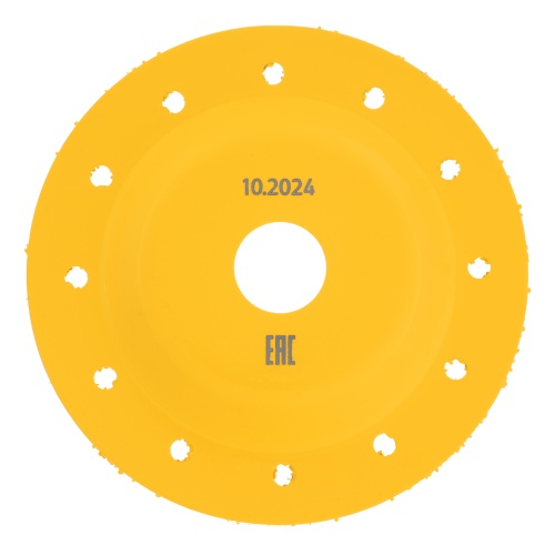 Чашка твёрдосплавная зачистная,125 мм, Плоская, среднее зерно #16// Denzel фото 2