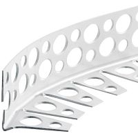 Уголок штукатурный арочный перфорированный ПВХ 25х25х3000 мм