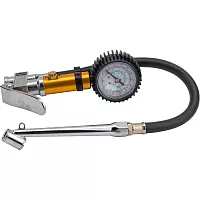 Трехфункциональный манометр для шин THORVIK ATIG3 с насадкой-удлинителем для г/а, шланг 300 мм 53400 053400