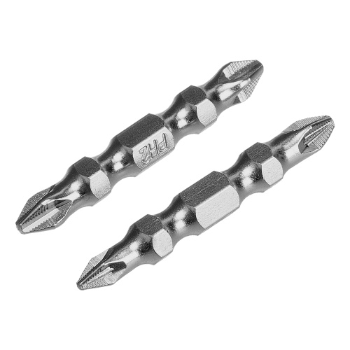 Набор бит двухстор., PH2-PH2х45мм, PZ2-PZ1х45мм, сталь S2, 2 шт. Gross фото 2