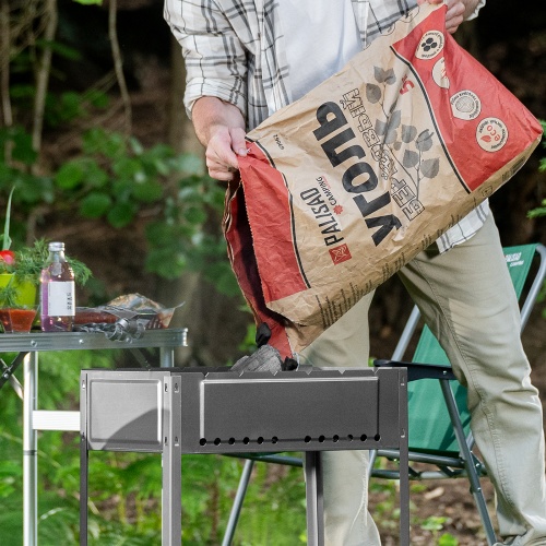 Мангал облегченный с ребрами жесткости 500 х 300 х 500 мм, Camping Palisad фото 9