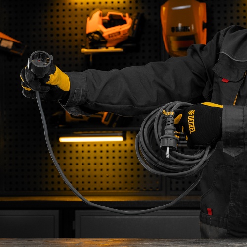 Удлинитель-шнур силовой Top Series, КГТТ, 10 м, 1 розетка, 3 x 1,5 мм Denzel фото 8