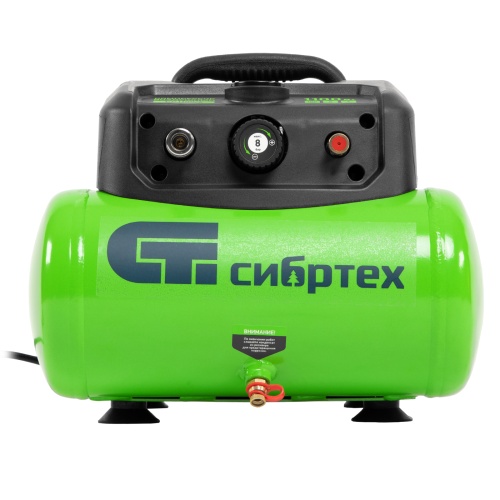Компрессор воздушный безмаслянный BL 1100/6 1100Вт, ресивер 6 литров, 180 л/мин Сибртех фото 5