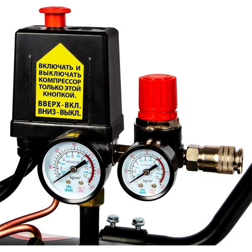 Безмасляный поршневой компрессор QUATTRO ELEMENTI PACIFIC 50-280 280 л/мин, 50 л, 2.5 л.с, 8 бар 915-342 фото 3