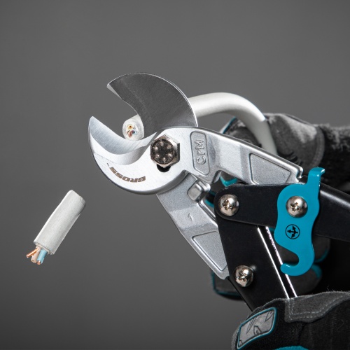 Кабелерез "Piranha", 240 мм, двухкомпонентные рукоятки, D кабеля до 14 мм, сечение 14 мм2 Gross фото 8