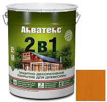 Покрытие алкидное защитно-декоративное для древесины Акватекс 2 в 1 полуматовое Груша 2,7 л