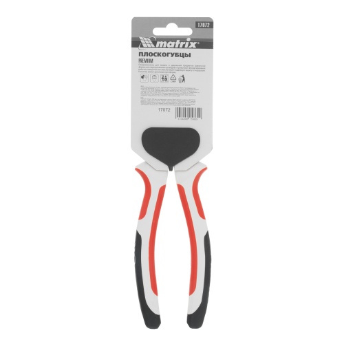Плоскогубцы Premium, 200 мм, трехкомпонентные рукоятки Matrix фото 7