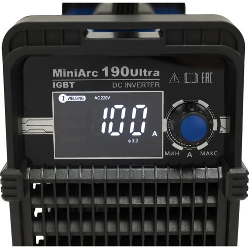 Инверторный сварочный аппарат (190 А; 2+1.5 м; ПВ 60%) Richip MiniArc 190Ultra фото 9