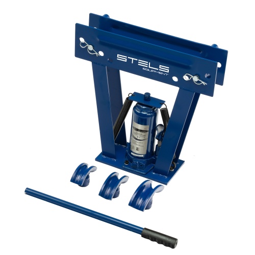 Трубогиб гидравлический, 8 т, в комплекте с башмаками 1/2-1, пластиковый кейс, Stels фото 7