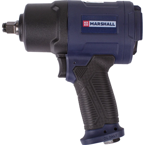 Пневматический ударный гайковерт MARSHALL 1450 н.м, 1/2, ударные головки, кейс MR3004 фото 4 Пневматический ударный гайковерт MARSHALL 1450 н.м, 1/2, ударные головки, кейс MR3004 фото 4