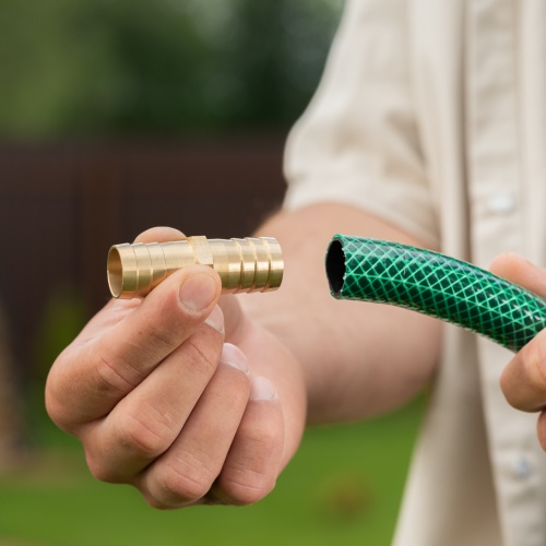 Соединитель для шланга 3/4", латунный Palisad фото 6