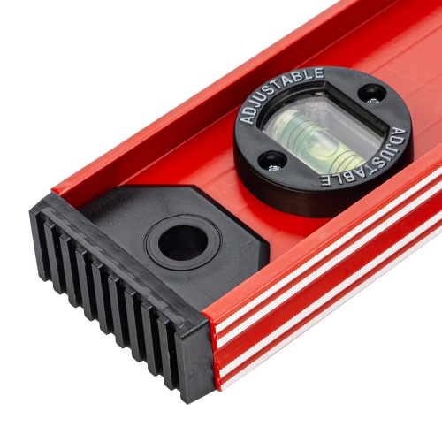 Уровень алюминиевый "Рельс", 1000 мм, 3 глазка, усиленный Matrix фото 4