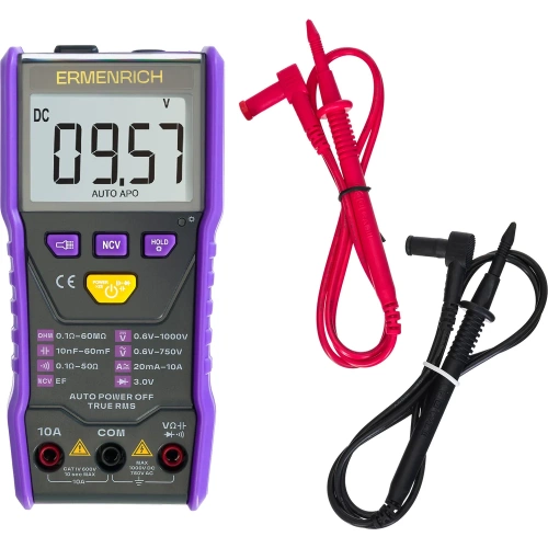 Цифровой мультиметр Ermenrich (Эрменрих) Zing TC20, фиолетовый 83844 фото 7 Цифровой мультиметр Ermenrich (Эрменрих) Zing TC20, фиолетовый 83844 фото 7