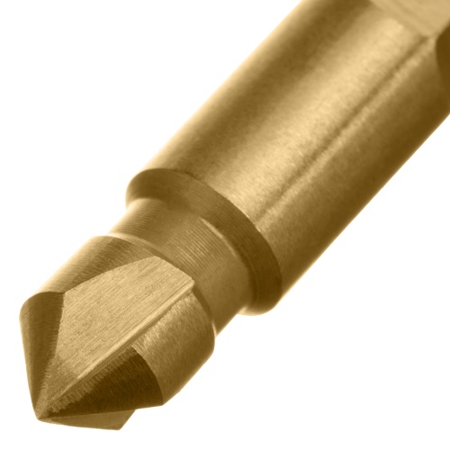 Зенковка конусная под М3, HSS, по металлу, 6-гранный хвостовик Denzel фото 3