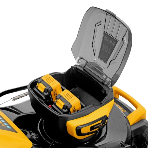 Газонокосилка аккумуляторная бесщет. DLM-460, 460 мм, травосб. 65 л., Li-Ion, 40 В Denzel фото 21