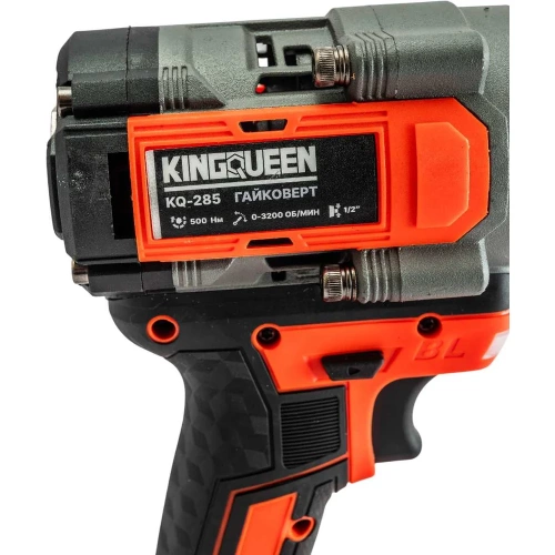 Гайковерт бесщеточный KINGQUEEN 2 АКБ 21В, 1/2, 500N/m KQ-285 фото 6 Гайковерт бесщеточный KINGQUEEN 2 АКБ 21В, 1/2, 500N/m KQ-285 фото 6