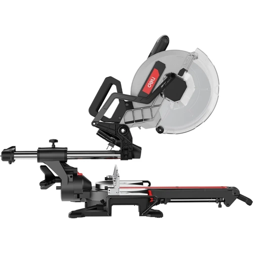 Торцовочная пила с протяжкой DELI 255мм DE570 (2000Вт, 5000об/мин, диаметр диска) 168700 фото 4