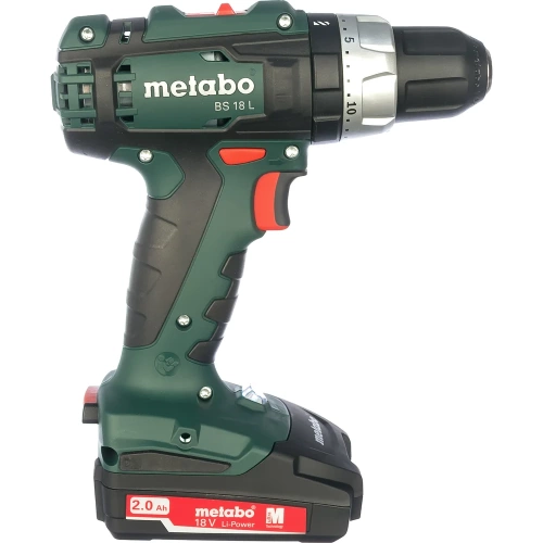 Аккумуляторная дрель Metabo BS 18 L 50 Нм, 2x2 Ач, кейс 602321500 фото 3 Аккумуляторная дрель Metabo BS 18 L 50 Нм, 2x2 Ач, кейс 602321500 фото 3