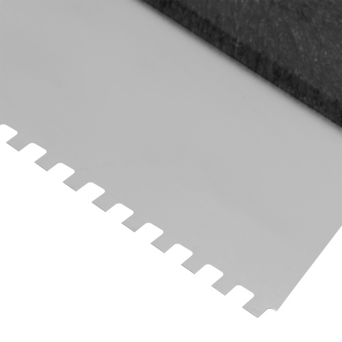 Шпатель из нержавеющей стали, 200 мм, зуб 6 х 6 мм, пластмассовая ручка Сибртех фото 4