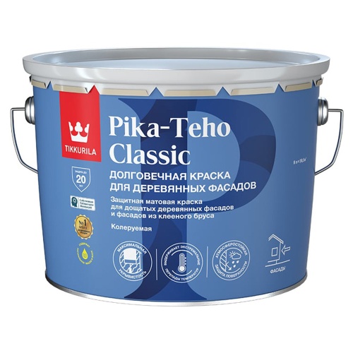 Краска фасадная Tikkurila Pika-Teho Classic 700014064 база C матовая 9 л