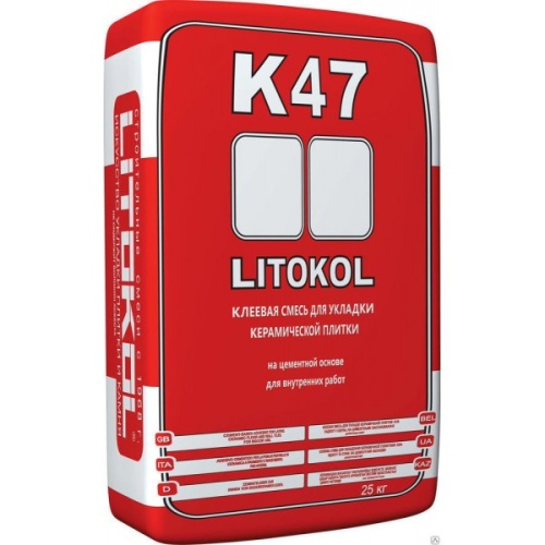 Клей для плитки Litokol Litoplus K47 25 кг Клей для плитки Litokol Litoplus K47 25 кг