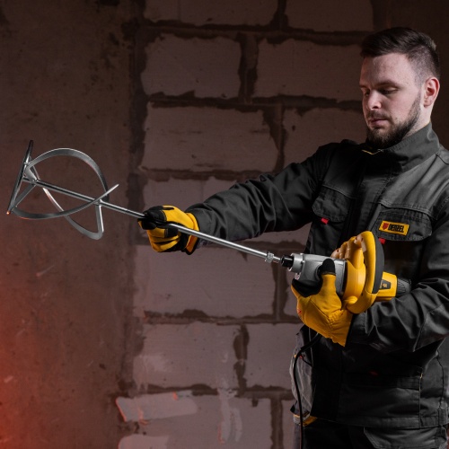 Миксер строительный EM-1-1600, 1600 Вт, 180-460/300-750 об/мин Denzel фото 17