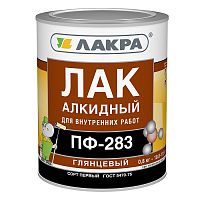 Лак алкидный Лакра ПФ-283 глянцевый 0,8 кг