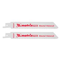 Полотна универсальные для сабельной пилы S922VF, 125/1.8-2.5 мм, Bimetal, 2 шт, Pro Matrix