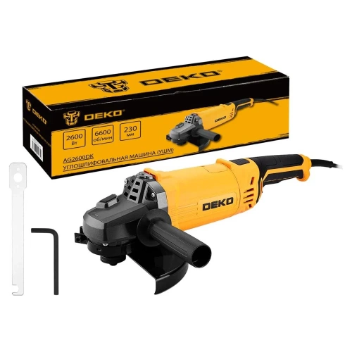 Углошлифовальная машина DEKO (УШМ) AG2600DK, 230 мм, 2600 Вт 083-1031