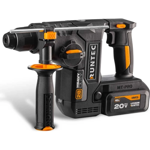 Перфоратор аккумуляторный RUNTEC PRO 2.9Дж, 20В, 2*4Ач, 850Вт RT-EH850